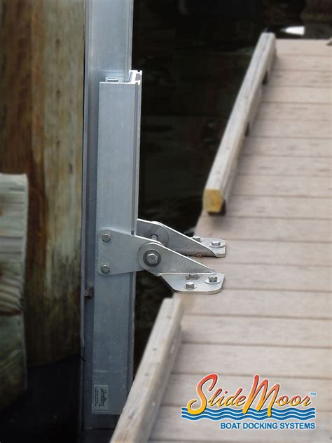 dock box mounting brackets|floating dock poles and brackets.